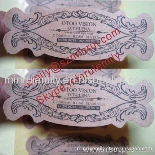 Custom Brown Kraft Address Labels,contact Details Labels